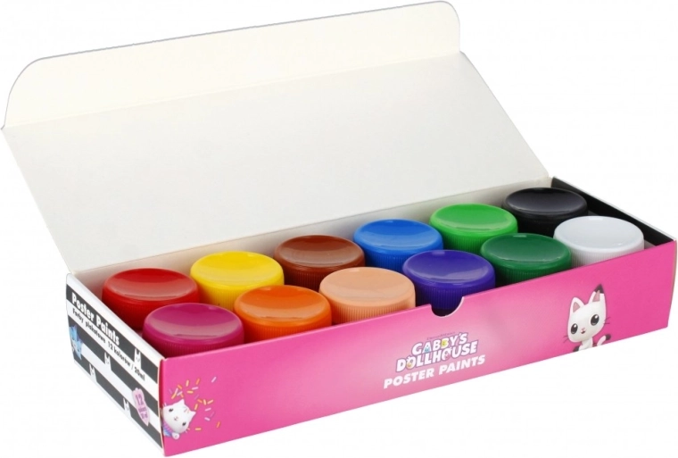Set claro de 12 colores en tarritos