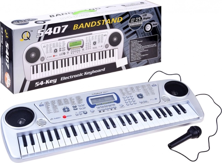 Instrumento de teclado electrónico con micrófono 54 teclas MQ5407