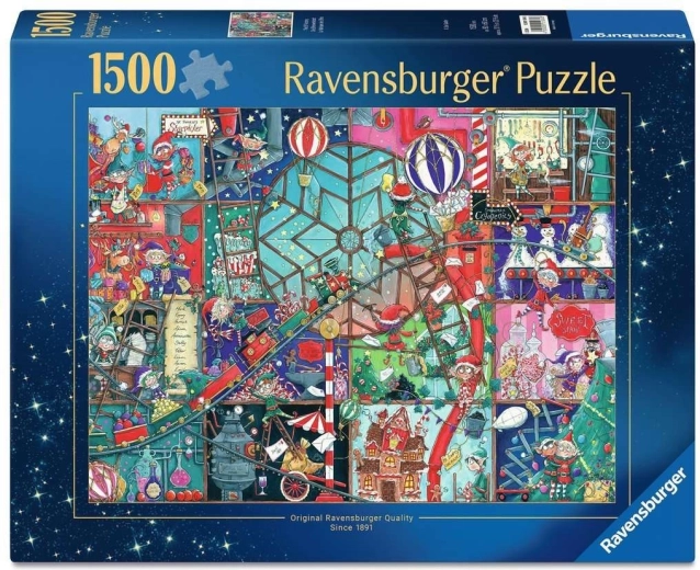 Puzzle Ravensburger taller de duendes navideños 1500 piezas