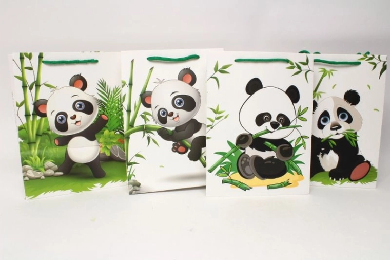 Bolsa de papel para regalo W&K con animalitos, tamaño S - 1 unidad