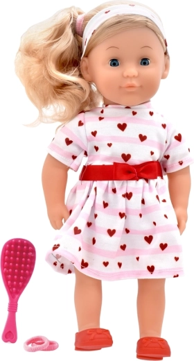 Muñeca Dolls World Charlotte 36 cm – princesa rosa con corazones