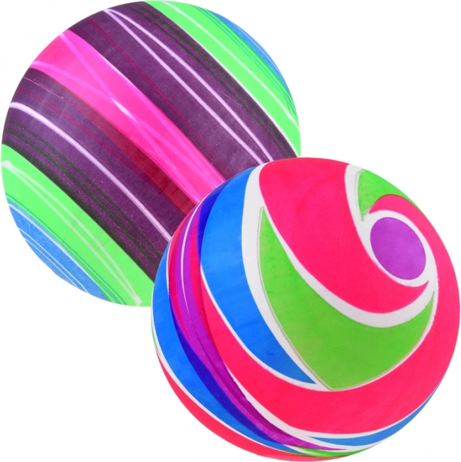 Pelota de goma arcoíris para niños