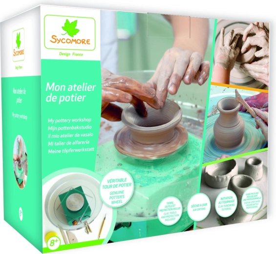 Lovely Box taller de cerámica para niños con torno de alfarería