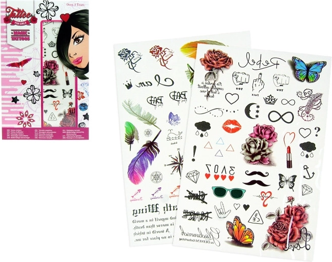 Tatuajes temporales para niñas – set de 73 uds