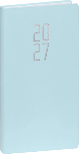Agenda de bolsillo Notique Ponza 2027 azul claro 9 × 15,5 cm
