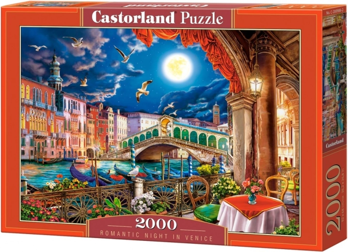 Puzzle de 2000 piezas: noche romántica en Venecia