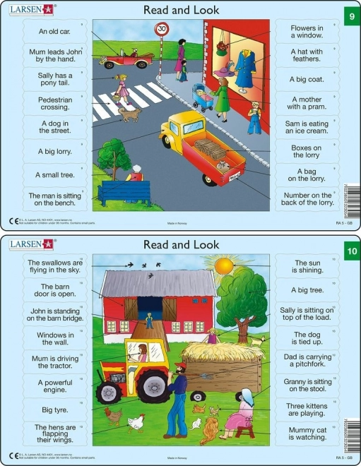 Puzle de inglés: vocabulario, 16 piezas