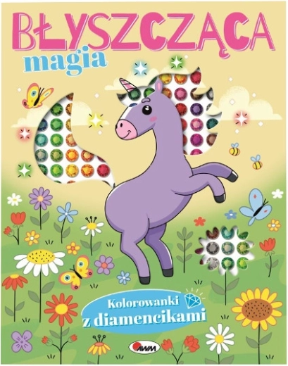 Brillante libro para colorear mágico con diamantitos