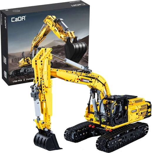 Set de construcción CADA gran excavadora de orugas funcional 1:20, 1702 piezas