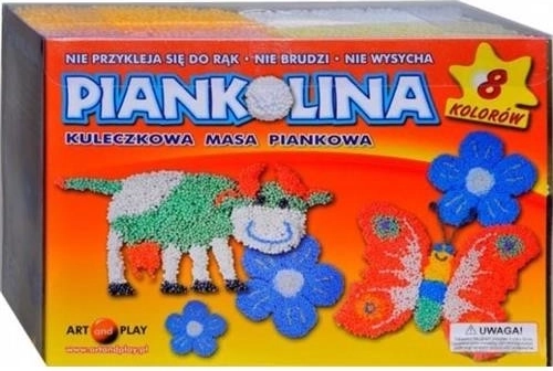 Piankolina – plastilina espumosa, 8 colores estándar