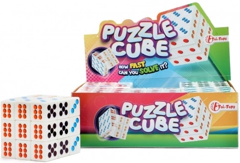 Rompecabezas plegable: cubo con puntos