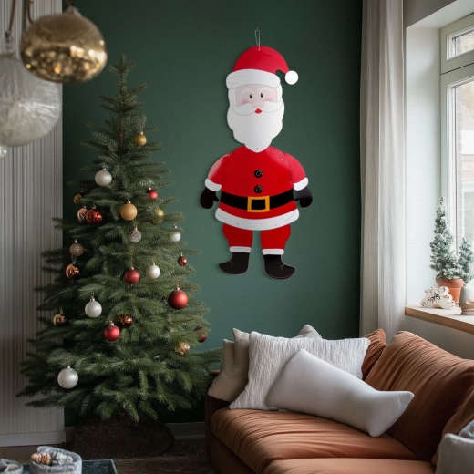 Decoración navideña de papel de San Nicolás de 90 cm