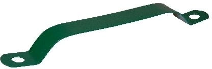 Abrazadera plastificada para poste de 38 mm, verde