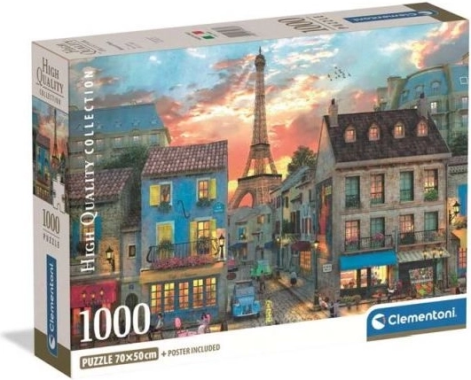 Puzzle Clementoni Calles de París, 1000 piezas