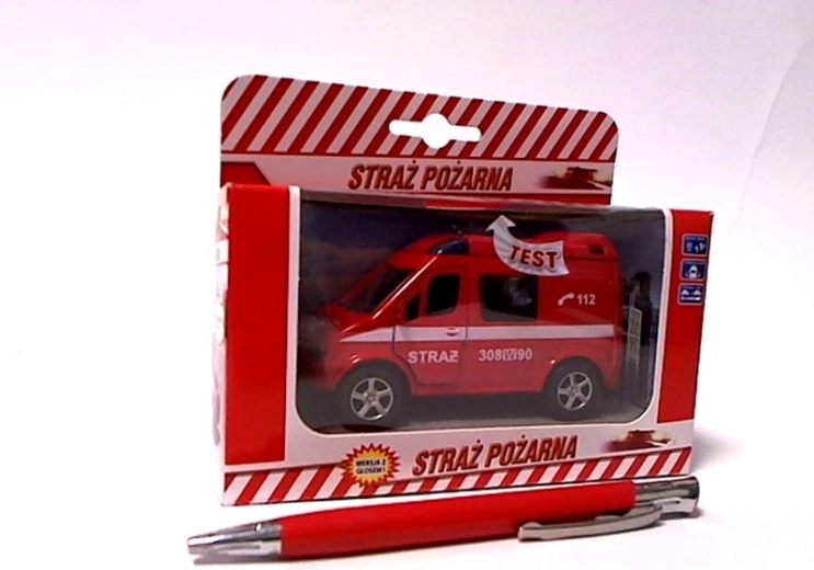 Furgoneta de bomberos con voz 11 cm
