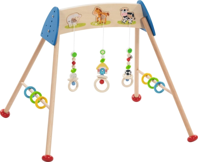 Gimnasio infantil con sonidos de granja