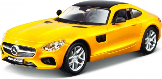Modelo metálico MERCEDES-AMG GT 1:32 amarillo metalizado de Bburago
