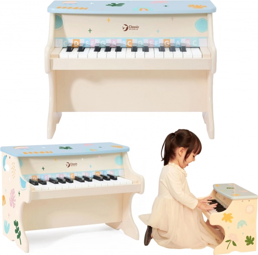 Pianino infantil de madera con librito – CLASSIC WORLD