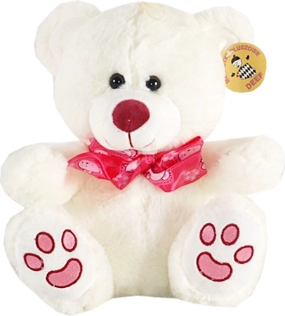 Osito de peluche con nariz morada