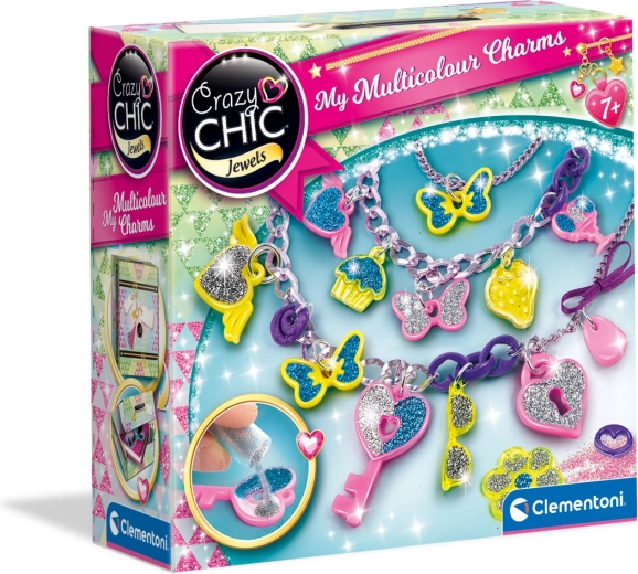 Crazy Chic colgantes y pulseras de colores