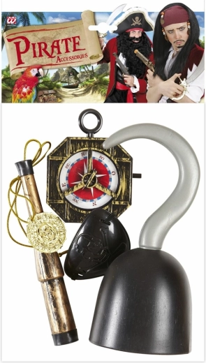 Set de disfraz pirata para niños Widmann (5 piezas)