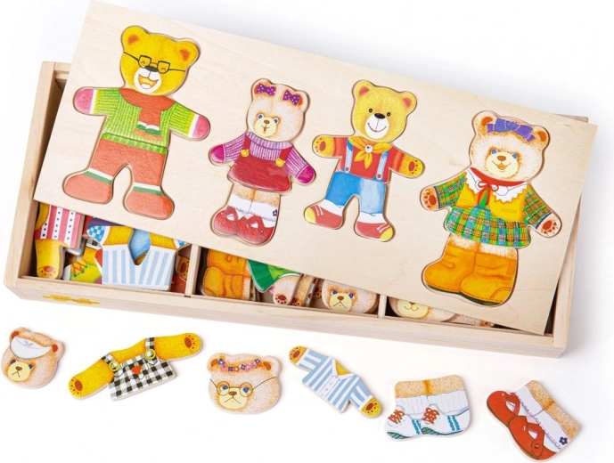 Bigjigs Toys puzzle de vestir Familia de Osos