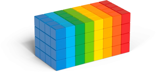 Geomag Magicube Full Color – cubos magnéticos de 128 piezas