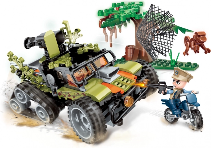 QMAN Police Battle Force: descubrimiento de cazadores de monos