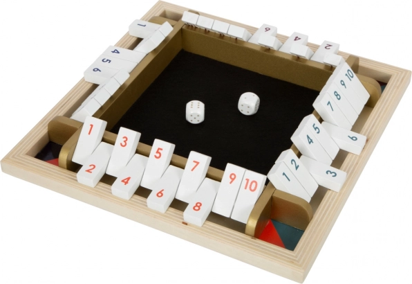 Small Foot juego de dados de madera – edición dorada