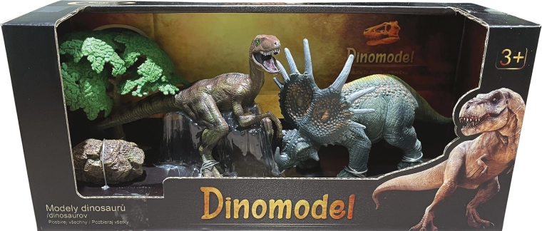 Mundo de dinosaurios – set de figuras de dinosaurios, 4 tipos