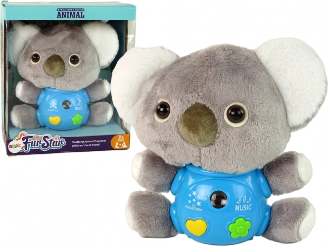Proyector musical interactivo koala gris
