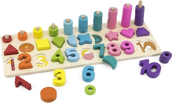 BABU set educativo de madera: números y formas