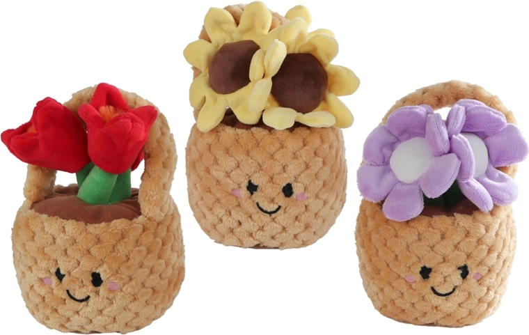 Tres alegres variantes florales
