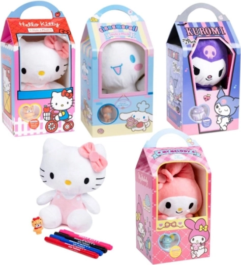 Hello Kitty Style A peluche para colorear