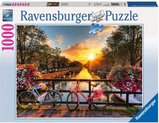 Puzzle Ravensburger Bicicletas en Ámsterdam 1000 piezas