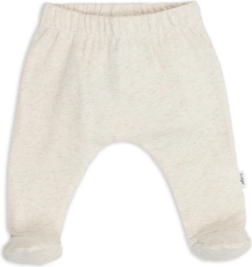Pantalones calentitos para recién nacido Lodger con pies integrados melange birch 50