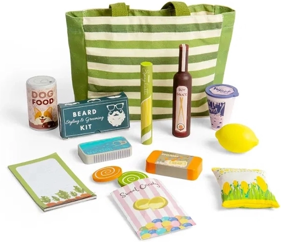 Bolsa de compras con accesorios Bigjigs Toys
