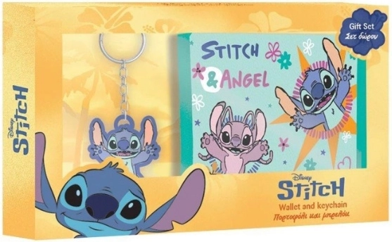 Cartera DIAKAKIS con colgante de Lilo & Stitch