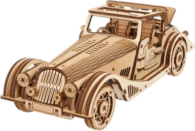 Ugears rompecabezas mecánico de madera 3D coche deportivo Rapid Mouse