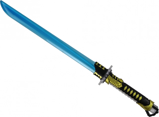 Espada samurái luminosa para niños azul