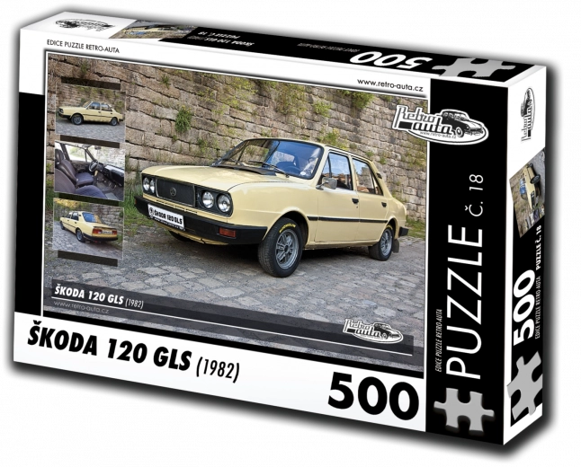Puzle Retro-Autos Škoda 120 GLS 500 piezas