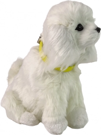 Caniche de peluche interactivo: ladra y mueve la cola