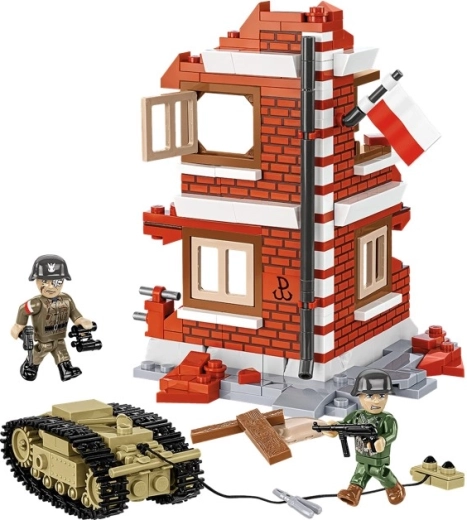 Diorama del Levantamiento de Varsovia con nuevo patrón de ladrillo