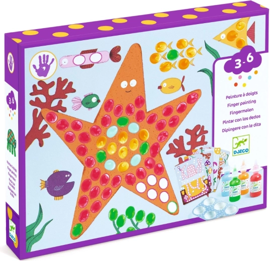 Djeco set creativo de pintura con dedos Dots a Fish