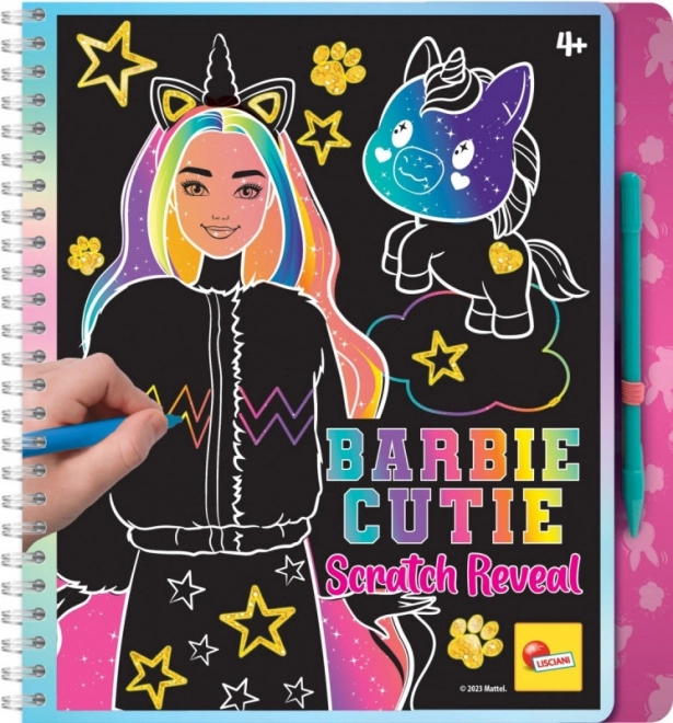 Barbie: cuaderno para rascar y bloc de dibujo
