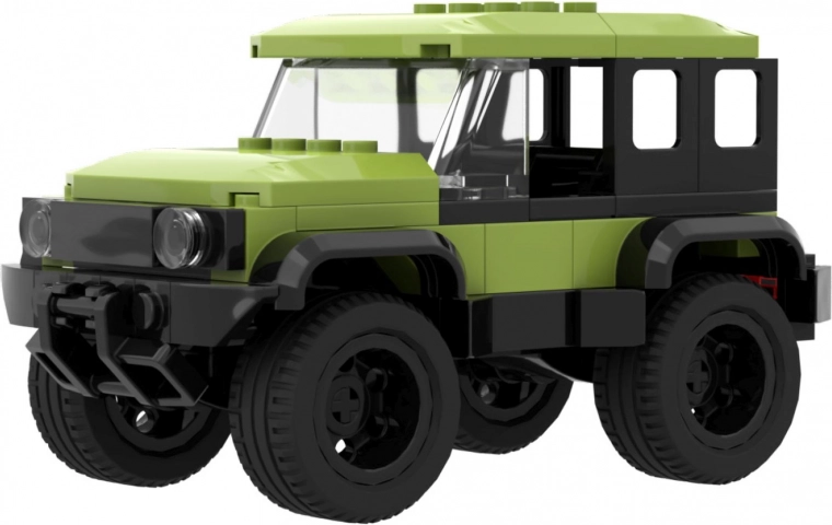 Set de construcción Brixies Plus Vehículo Todoterreno Verde