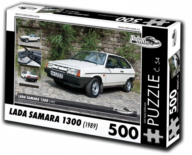 Puzzle de coches retro Lada Samara 1300 (1989) 500 piezas