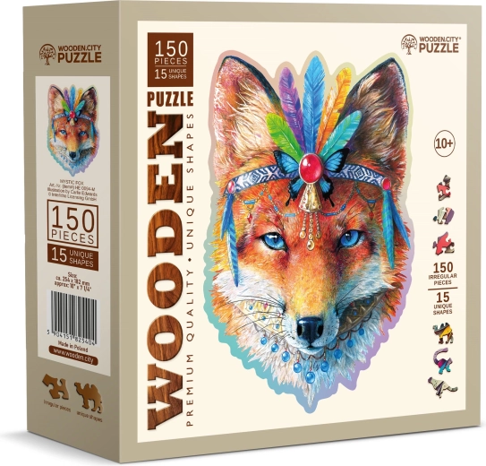 Puzle de madera Zorra mística 150 piezas WOODEN CITY
