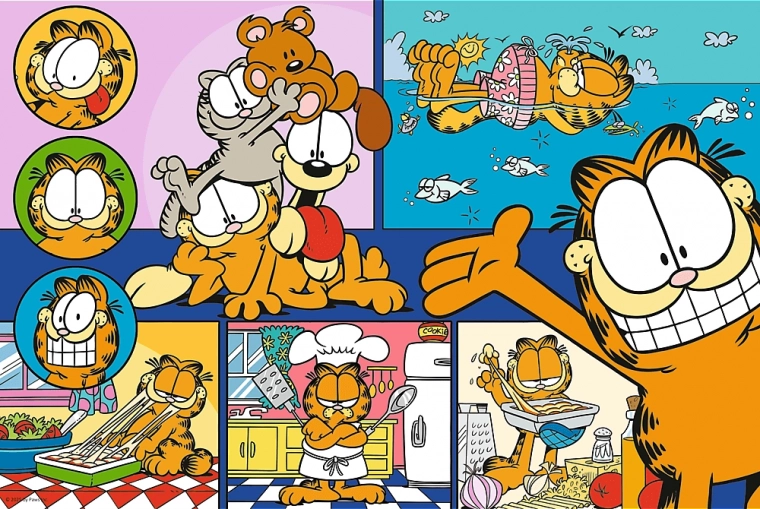 Puzzle de 100 piezas – el perezoso GARFIELD (Trefl)