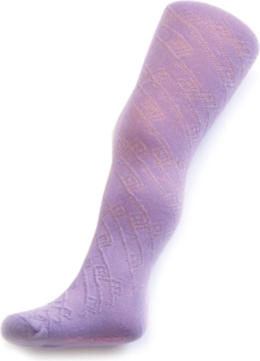 Leotardos jacquard infantiles New Baby morados 116–122